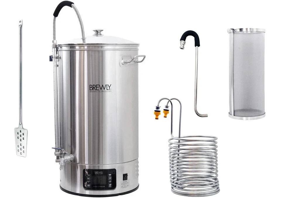 Brewly 70L Bryggverk med Chiller, Hop Spider, Mäskslev & Whirlpool