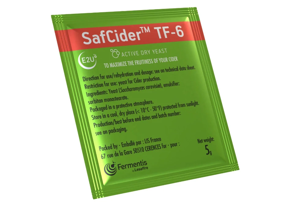 Fermentis SafCider TF-6 5g Jäst - Fruktig rund Ciderjäst